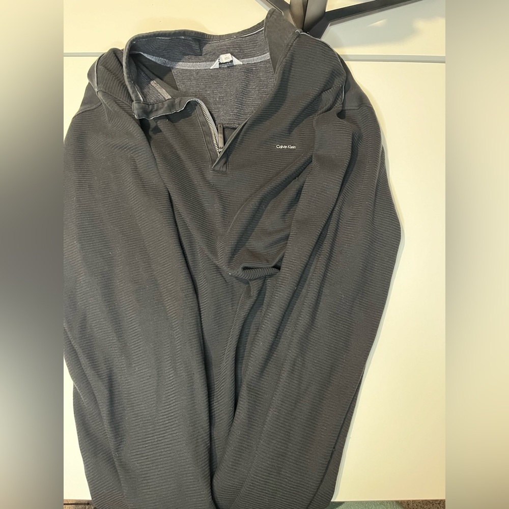 Black half zip sweater